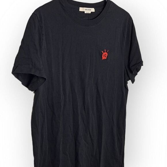 Zadig & Voltaire Tommy Skull T-Shirt size Medium/Large - Picture 4 of 9